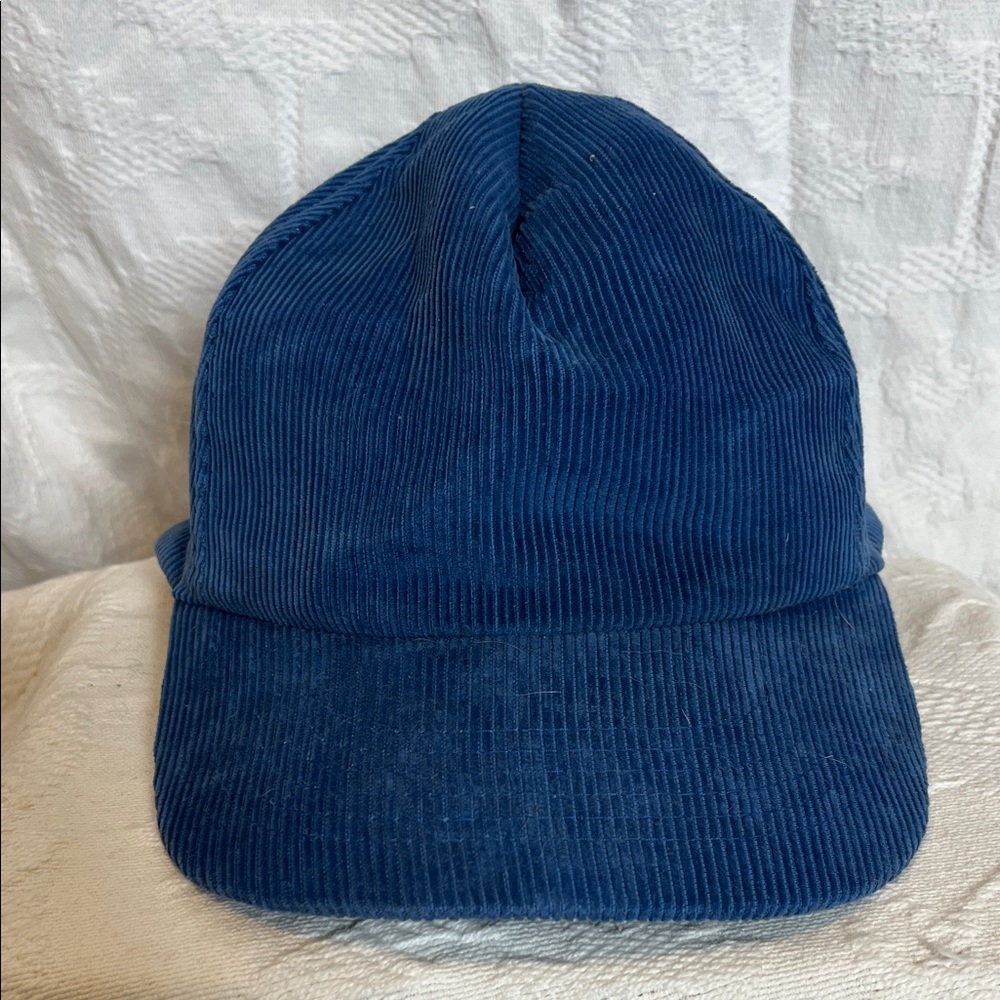 Re Play Vintage Blue Corduroy Snapback Hat